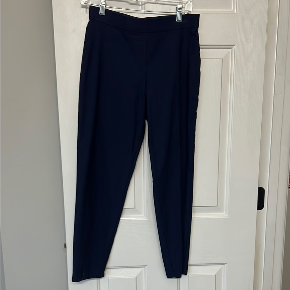 Tahari Blue Skinny Pants with Tapered Fit